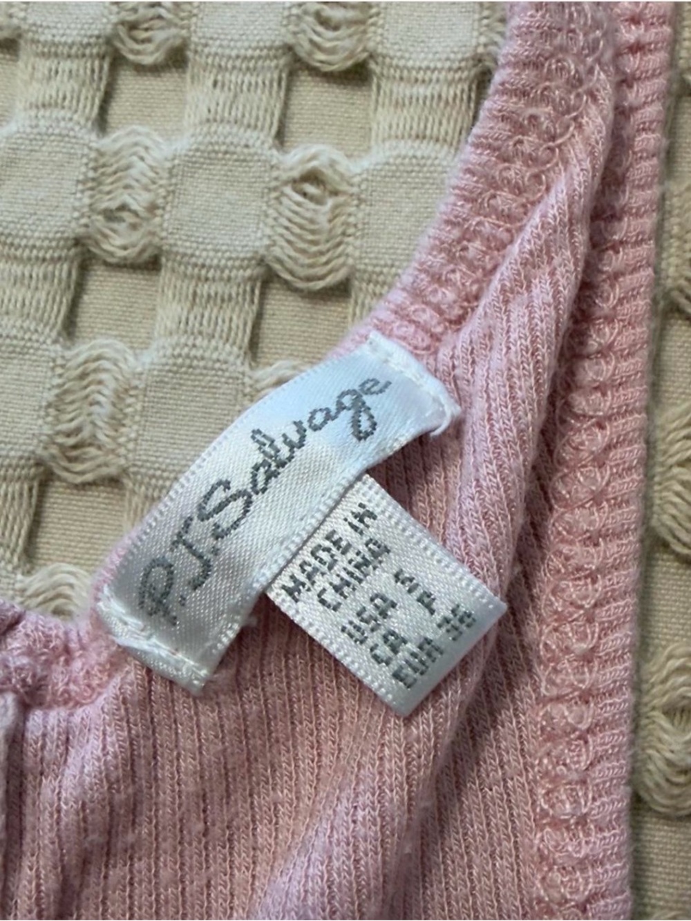 P.J. Salvage Dusty Rose Ribbed Racerback Tank - Picture 2 of 3